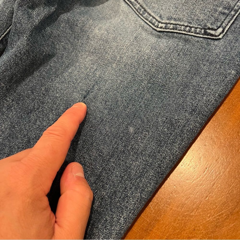 3x1 Celie Straight High-Rise Cropped Jeans 26 Anthropologie Slim Denim Tapered - Picture 16 of 16